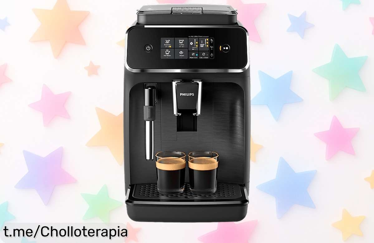Cafetera superautomática Philips con molinillo y espumador clásico, el café de bar que siempre quisiste en casa a un precio rebajado, ¡no dejes pasar esta oportunidad única!