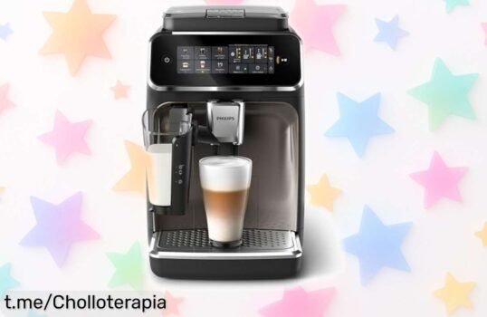 Cafetera superautomática Philips con sistema LatteGo para espuma perfecta a un precio loco; no te quedes sin la tuya y transforma tus momentos de café en pura felicidad.