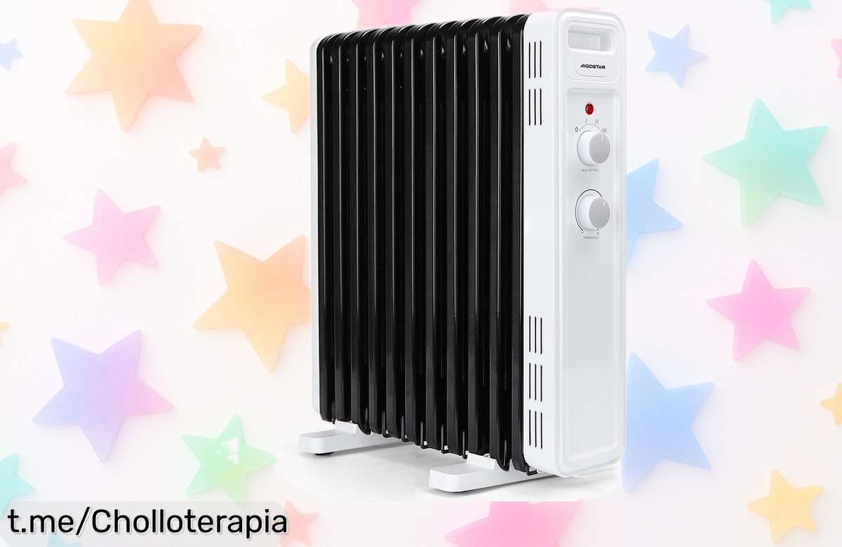 Calefactor Aigostar de bajo consumo con 3 niveles y termostato: ¡calienta rápido sin gastar! Aprovecha el descuentazo brutal, siente ya el calor que necesitas.