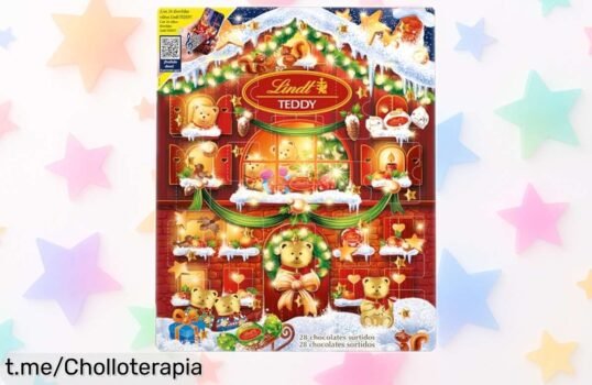 Calendario de Adviento con chocolates Lindt y bombones surtidos a precio rebajado, un regalo que llenará tus días de dulzura en familia antes de que se agote.