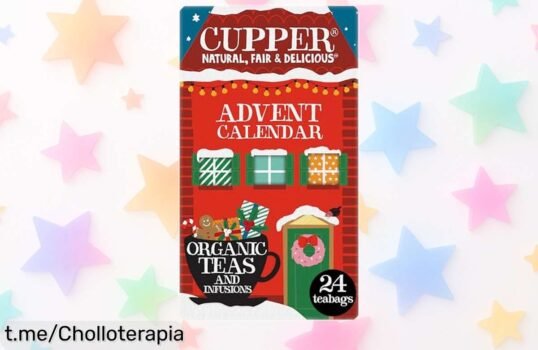 Calendario de Adviento ecológico Cupper con 24 infusiones a un precio loco, ¡date prisa y disfruta de cada día en momentos deliciosos! No te lo pierdas.