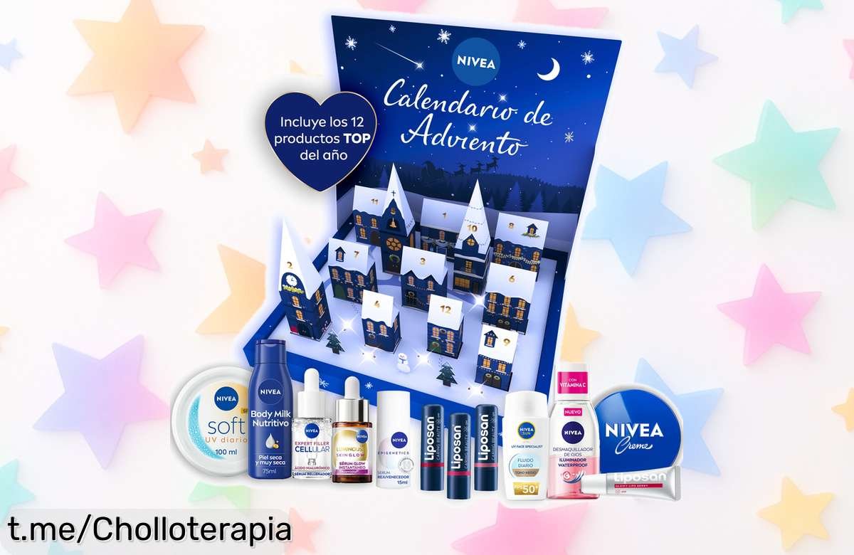 Calendario de Adviento premium NIVEA: 12 sorpresas de belleza a un precio muy bajo, ¡aprovecha este super chollo antes que se acabe y date ese capricho diario!