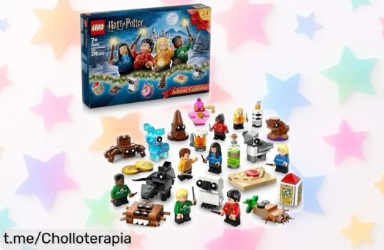 Calendario de adviento LEGO Harry Potter 2025 con 24 sorpresas mágicas y mini figuras navideñas, ¡rebajado para que la cuenta atrás a Navidad sea pura diversión! Aprovecha este super chollo mágico ya.