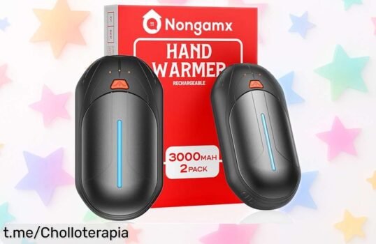 Calentador de manos eléctrico recargable pack 2, precio rebajado y oferta limitada que te hará olvidar el frío en un instante. ¡No te quedes sin el tuyo y mantén la calidez!