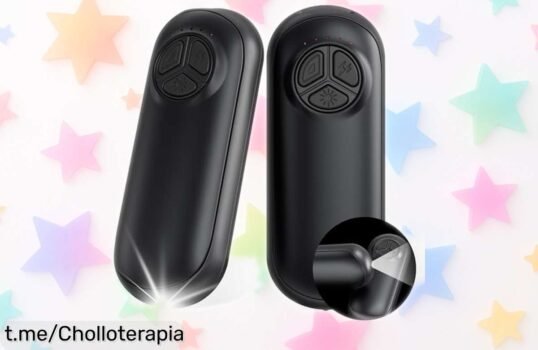 Calentador de manos recargable con linterna y 6000mAh en pack de dos a precio rebajado; no dejes que el frío te quite los mejores momentos cálidos. ¡Consíguelo ya!