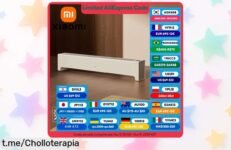 Calentador de zócalo de grafeno Xiaomi Mijia 2, ¡chollazo con cupón descuento limitado! Disfruta del calor rápido y seguro en casa. No te quedes sin el tuyo.