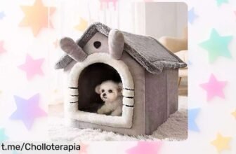 Cama casa para perros y gatos de lujo, perfecta para todas las estaciones. ¡Precio rebajado que no te puedes perder! Dale a tu peludo el hogar acogedor que se merece antes de que volen estas unidades.