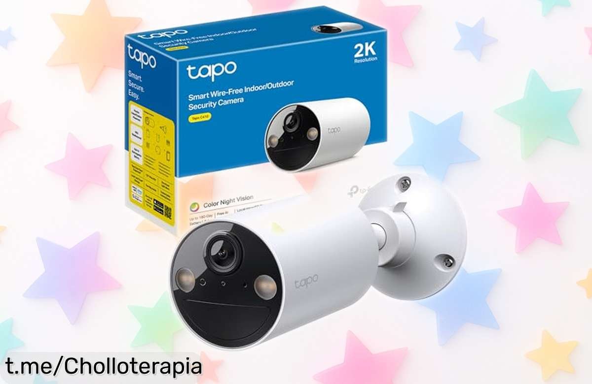 Cámara WiFi 2K para interior y exterior con batería de hasta 180 días: seguridad al mejor precio, no te quedes sin la tuya. ¡Esta oferta es un super chollo que no puedes dejar escapar!