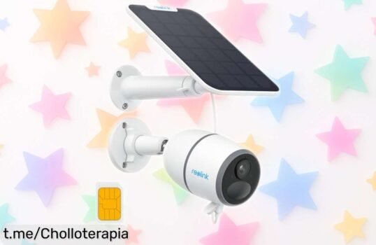 Cámara de vigilancia Reolink 4MP con batería, ¡súper clara y sin cables! Precio rebajado por tiempo limitado, asegura tu tranquilidad hoy mismo.