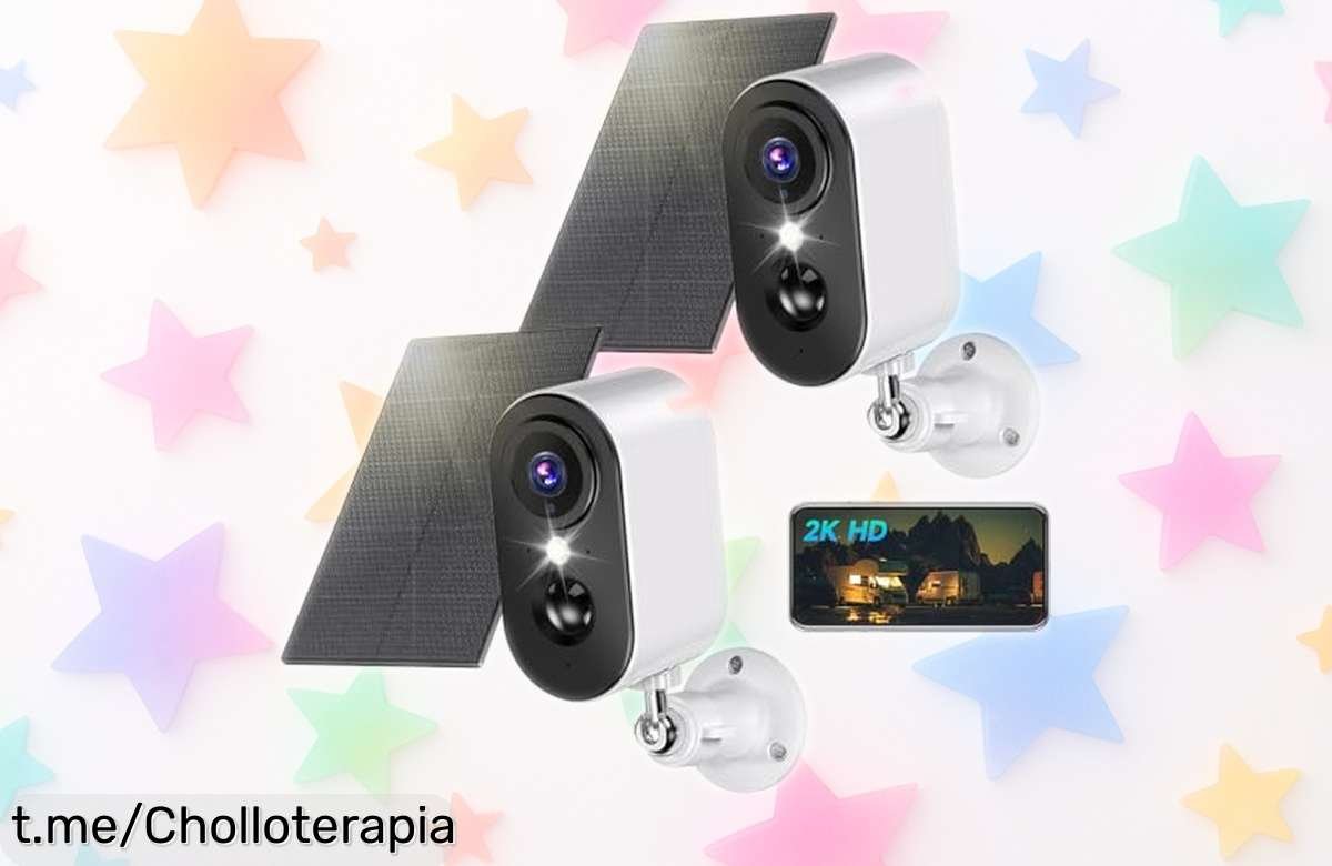 Cámara de vigilancia WiFi Pesair 2K para exteriores con batería duradera y visión nocturna a color, rebajada; protege tu hogar fácil ¡aprovecha esta oferta limitada antes de que desaparezca!