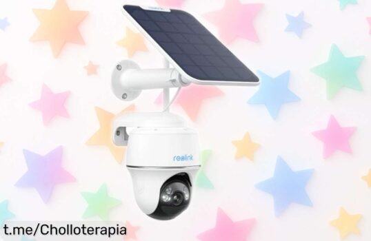 Cámara de vigilancia WiFi Reolink 5MP con detección smart y panel solar a precio loco; oferta limitada que garantiza tu tranquilidad. ¡No te lo pierdas hoy!