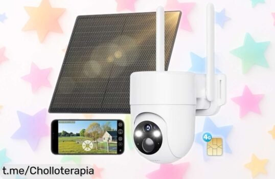 Cámara de vigilancia exterior 4G SEHMUA con panel solar y zoom 2K, ¡ofertón en precio rebajado! Mantén tu hogar a salvo sin líos ni cables. Tu seguridad no espera, actúa ya.
