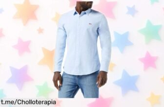 Camisa slim de manga larga Levi's con minilogotipo a precio loco: ¡super chollo que no puedes dejar escapar para brillar hoy mismo!
