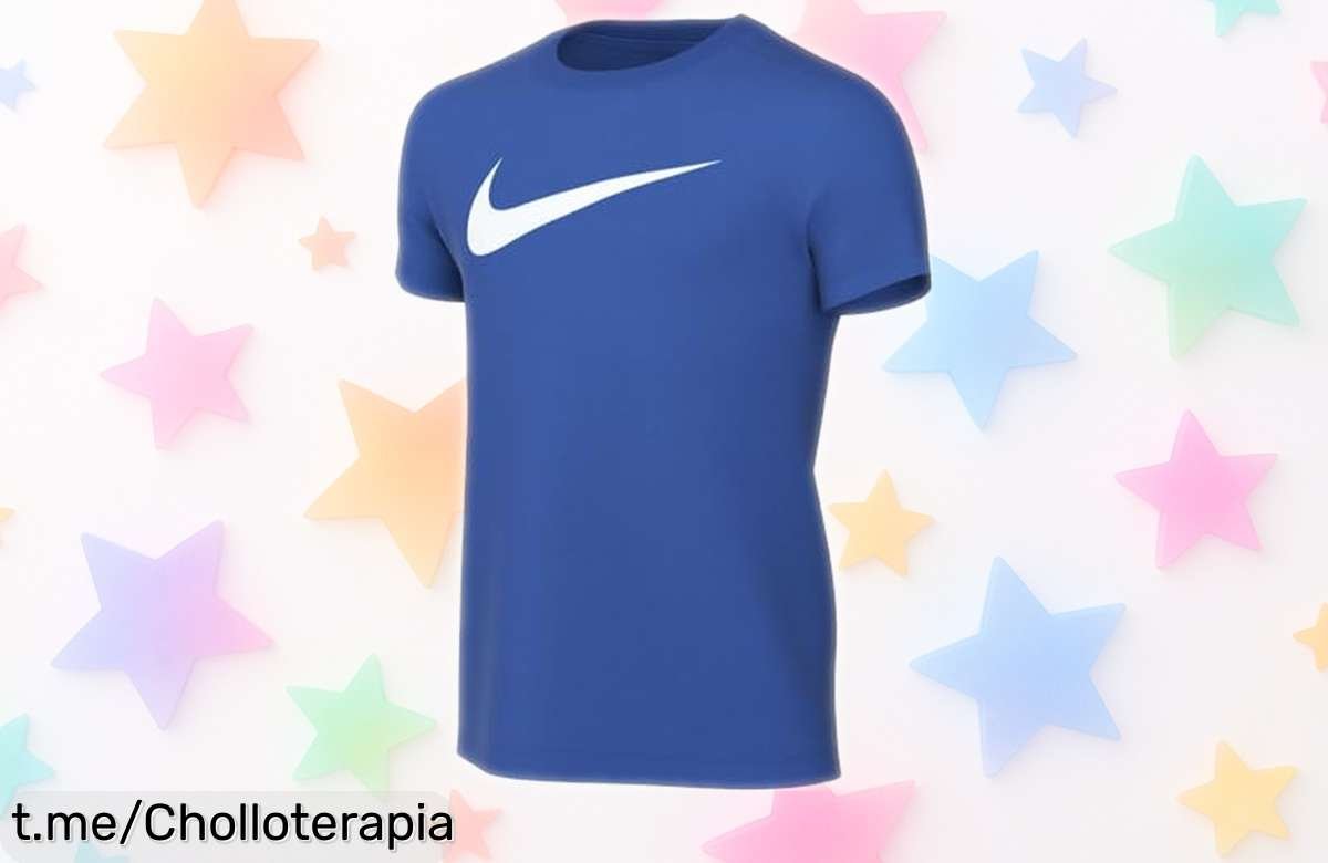 Camiseta Nike CW6941 royal blue para adulto, diseño único y libertad total de movimiento a precio loco. ¡Aprovecha este super chollo antes que se acabe!