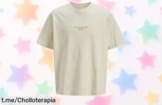 Camiseta blanca envejecida Jack & Jones Jorislington a precio rebajado, perfecta para cualquier plan ¡Date prisa, se están vendiendo como pan caliente y querrás sentirte genial ya!