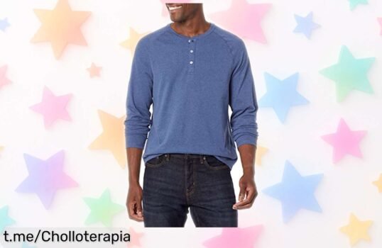 Camiseta manga larga Amazon Essentials, el super chollo que te hace lucir moderno y estiloso sin gastar de más; ¡aprovéchatela antes de que se acaben!