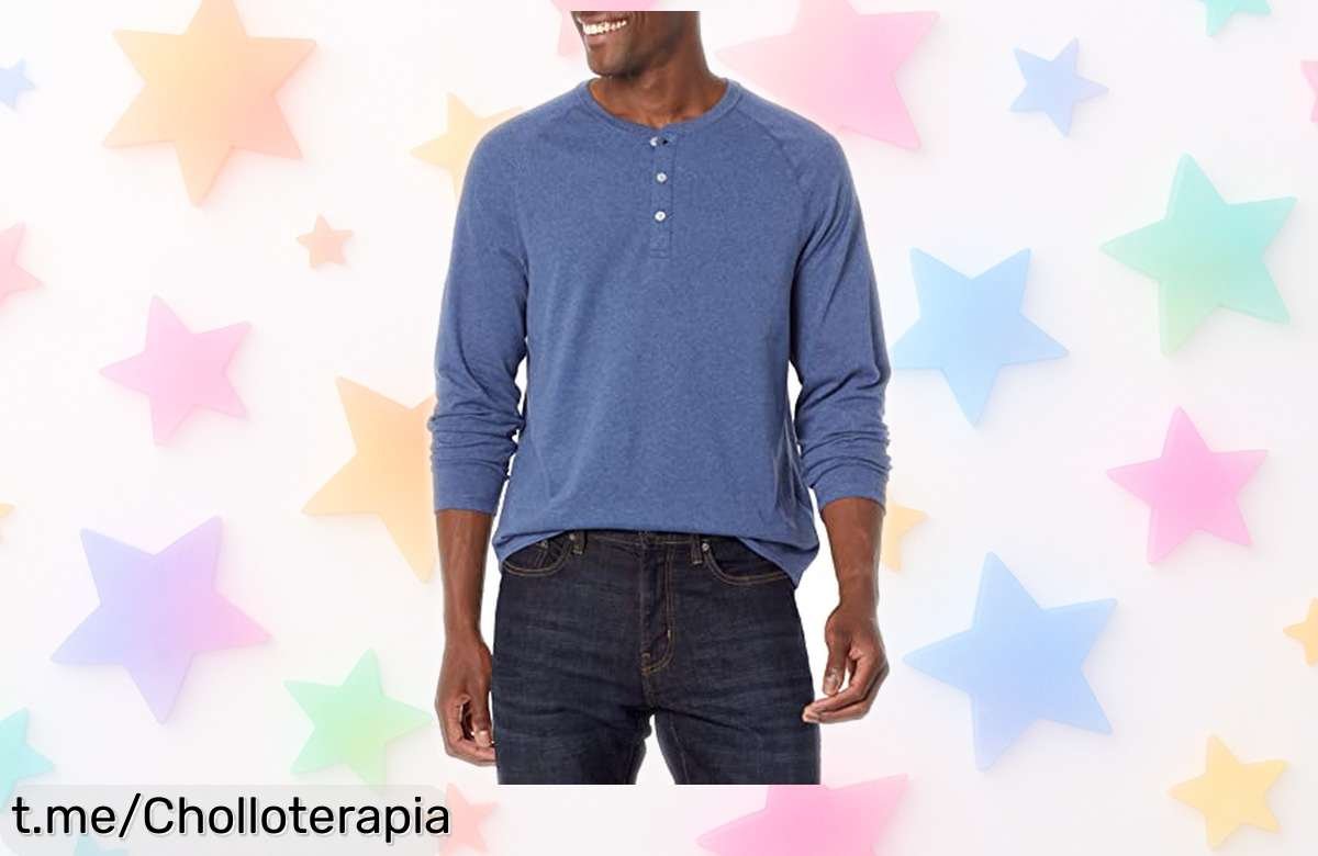 Camiseta manga larga Amazon Essentials, el super chollo que te hace lucir moderno y estiloso sin gastar de más; ¡aprovéchatela antes de que se acaben!