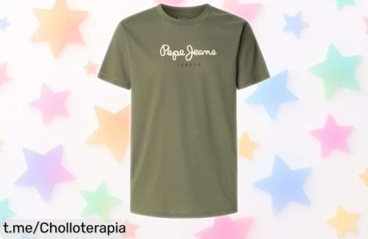 Camiseta verde militar Pepe Jeans Eggo N a un precio rebajado que flipas, no te quedes sin la tuya y dale ese toque cool y fresco a tu estilo ¡Date prisa que vuela!