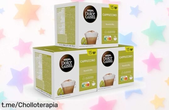 Cápsulas de café Dolce Gusto Cappuccino, ¡perfectas para disfrutar 30 recetas y un aroma brutal! Precio rebajado que no puedes dejar escapar, acelera tu día con cada sorbo.