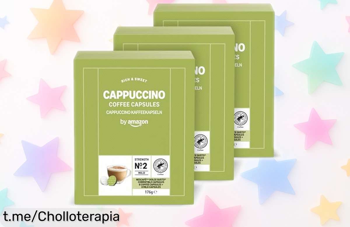 Cápsulas de café cappuccino by Amazon, 24 porciones con sabor y frescura que no te puedes perder: ¡Aprovecha este super chollo antes de que se acabe!