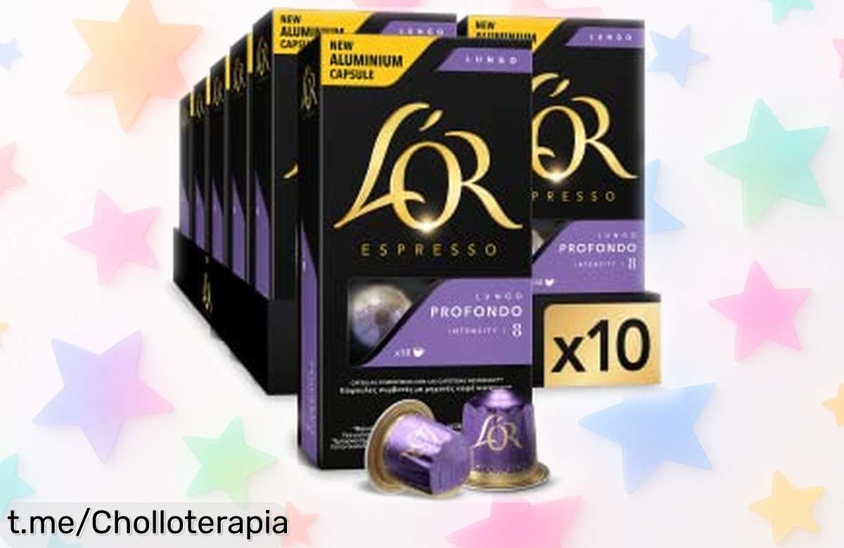 Cápsulas de café lungo L’OR: 100 unidades a un precio rebajado que no puedes dejar pasar, disfruta momentos únicos con su intenso sabor y tueste profundo ¡apresúrate!