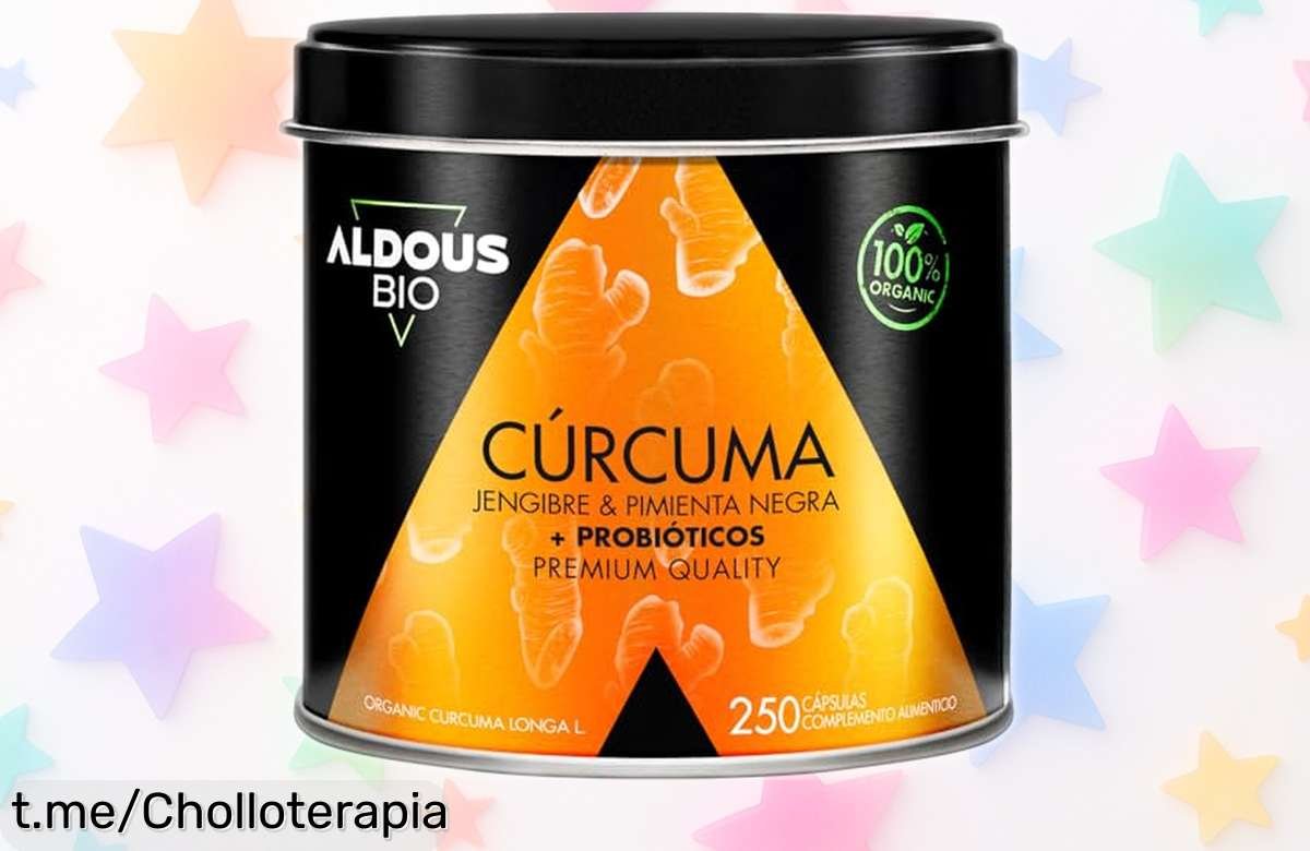 Cápsulas de probióticos con bio cúrcuma y jengibre a precio loco, olvida dolores y activa tu bienestar: ¡aprovéchalo antes que se acabe!