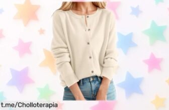 Cardigan ligero y elegante para mujer, ¡súper chollo que no puedes dejar escapar! Aprovecha el descuentazo antes de que se agote esta oportunidad única.