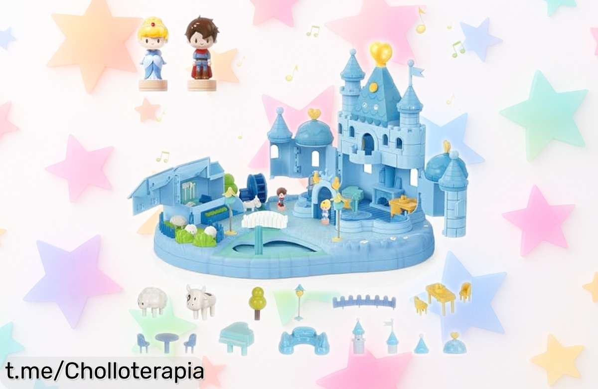 Casa de muñecas con castillo y figuras magnéticas que se mueven solas a precio loco: regalale magia y diversión única, ¡no te lo puedes perder!