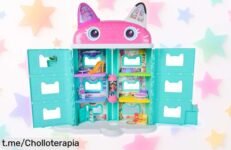 Casa de muñecas gigante Gabby con 6 habitaciones y sala secreta, ¡diversión increíble a precio súper rebajado! No te quedes sin la tuya, haz brillar la imaginación de los peques ya mismo.
