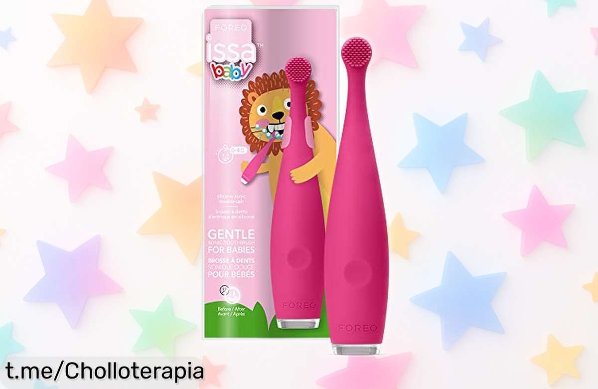 Cepillo dental sónico suave para bebés FOREO ISSA Baby, perfecto para encías delicadas; ¡aprovéchate de este super chollo y regala a tu peque una sonrisa radiante!