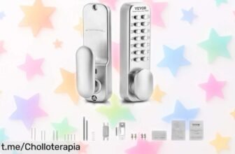 Cerradura mecánica con teclado VEVOR: seguridad sin pilas ni cables a un precio rebajado, ¡apúntate ya antes de que se acaben las pocas unidades disponibles!