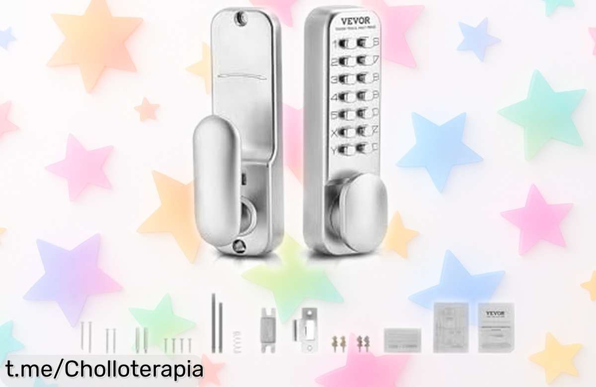 Cerradura mecánica con teclado VEVOR: seguridad sin pilas ni cables a un precio rebajado, ¡apúntate ya antes de que se acaben las pocas unidades disponibles!