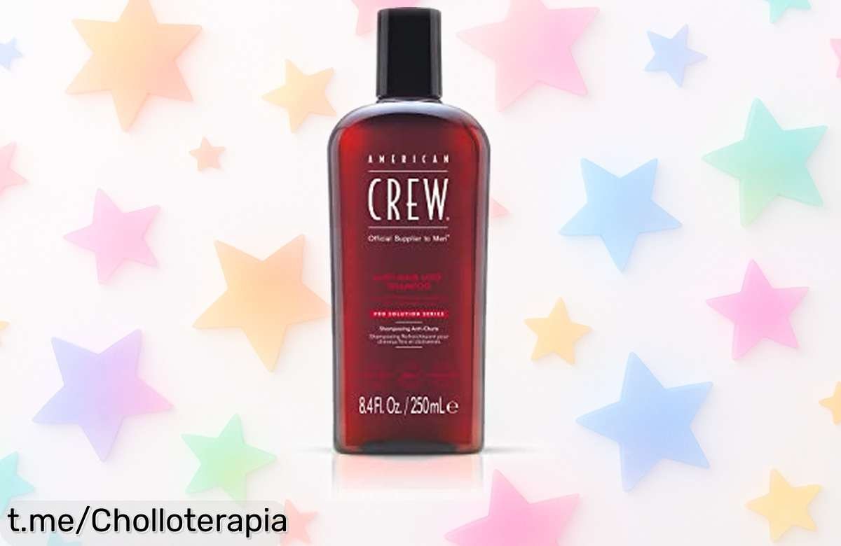 Champú anticaída para hombre American Crew: ¡fortalece tu cabello con un aroma fresco y aprovecha esta oferta única antes de que se acabe!