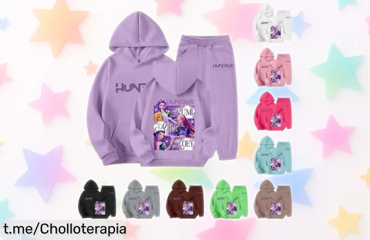 Chándal Demon KPop para peques con estampado hiphop a precio loco, una oportunidad nunca vista que vuela rápido y hará sonreír a tus niños. ¡No te lo pierdas!