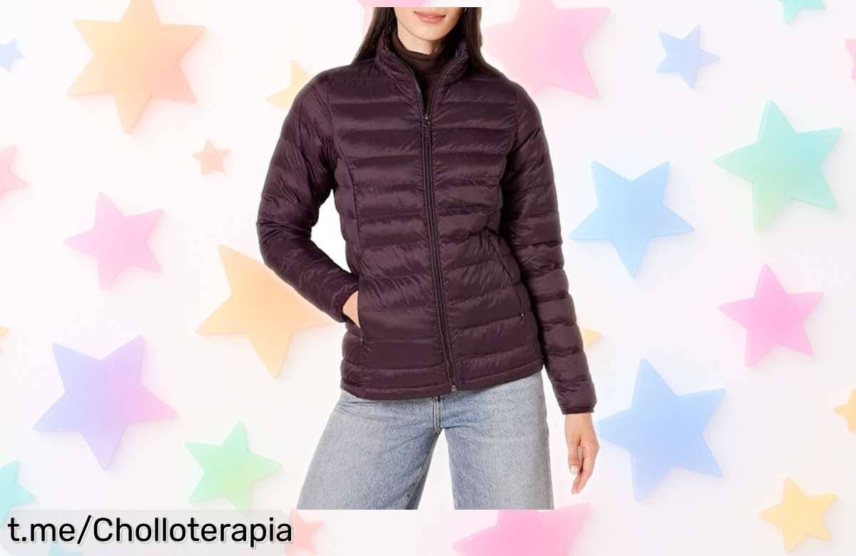 Chaqueta acolchada ligera Amazon Essentials impermeable, ¡precio rebajado que no verás de nuevo! Aprovecha y siente la seguridad al salir con estilo, corre antes que se agote.
