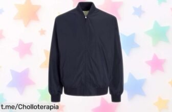 Chaqueta bomber Jack & Jones en azul marino a precio rebajado ¡No dejes pasar esta oportunidad y da un giro potente a tu estilo antes que se acabe!