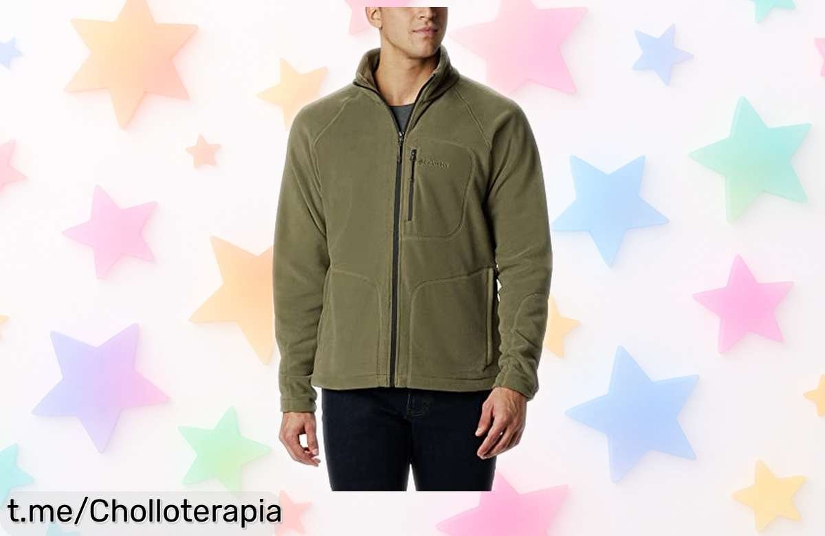 Chaqueta de forro polar Columbia con precio rebajado, abriga y protege del frío y viento. ¡No te quedes sin la tuya, que vuelan las unidades!
