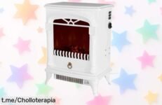 Chimenea eléctrica de 1950 W a precio loco: elige tu color y disfruta del calor en casa con un super chollo antes que se acabe la oferta, ¡no dejes que el frío te pare!