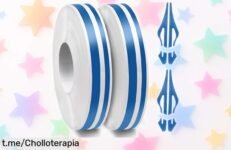 Cinta pinstriping azul para coche y moto con línea central de 5 mm, aprovecha el súper chollo del momento y haz que tu vehículo destaque ¡No te lo pierdas!