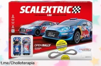 Circuito scalextric espectacular, diversión en familia asegurada con un descuentazo que no podrás dejar pasar. ¡Corre antes de que se agoten las unidades y crea recuerdos inolvidables!