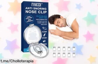 Clip nasal anti ronquidos de silicona: mejora tu respiración y duerme tranquilo con este super chollo, ¡no te quedes sin el tuyo antes que se agote!