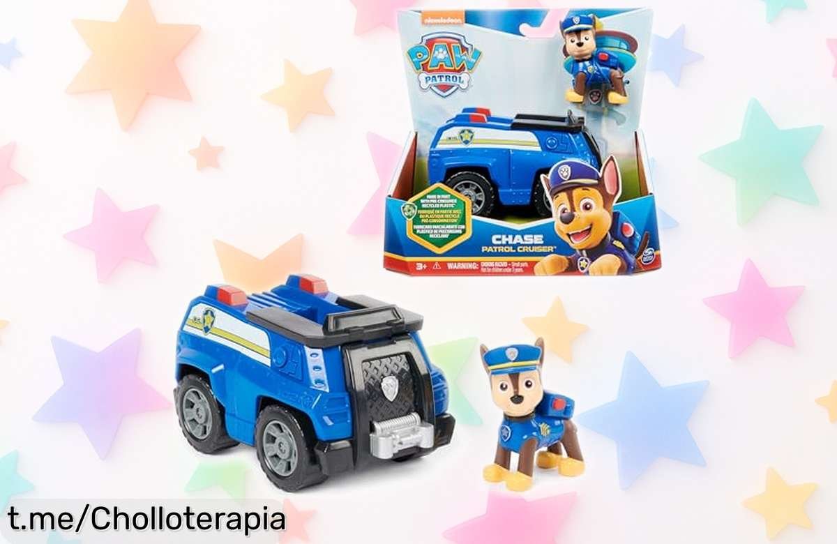 Coche policía de Patrulla Canina y figura Chase a precio rebajado, diversiona a tus peques con este super chollo que garantiza risas ¡Consíguelo ya!