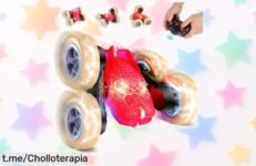 Coche teledirigido para niños con giros de 360° y luces alucinantes, ¡ahora a precio rebajado! No dejes escapar la alegría en cada carrera, corre antes que se acaben estas unidades.