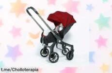 Cochecito de bebé 4 en 1 espectacular con asiento, cesta y plegable ¡Super chollo! No te quedes sin el tuyo y disfruta cada paseo con tu pequeño desde hoy.