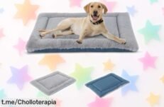 Colchoneta para perros y gatos IEUUMLER FC014 lavable, duradera y con precio rebajado ¡No dejes pasar este super chollo! Haz a tu mascota feliz antes que se agoten.