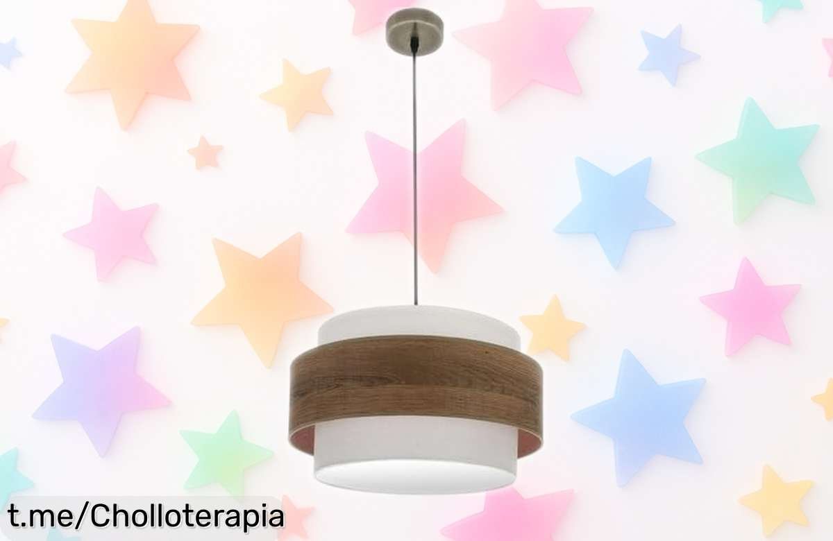 Colgante Myriam de cuero y madera oscura con diseño top a precio brutal; da a tu hogar un toque único y cálido. ¡No te pierdas este super chollo que se va volando!