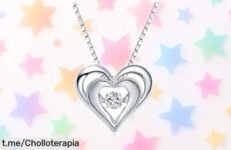Collar en forma de corazón con piedra de nacimiento MINCHEDA a precio loco, un super chollo para regalar amor y emoción, ¡da el salto antes que se agote!