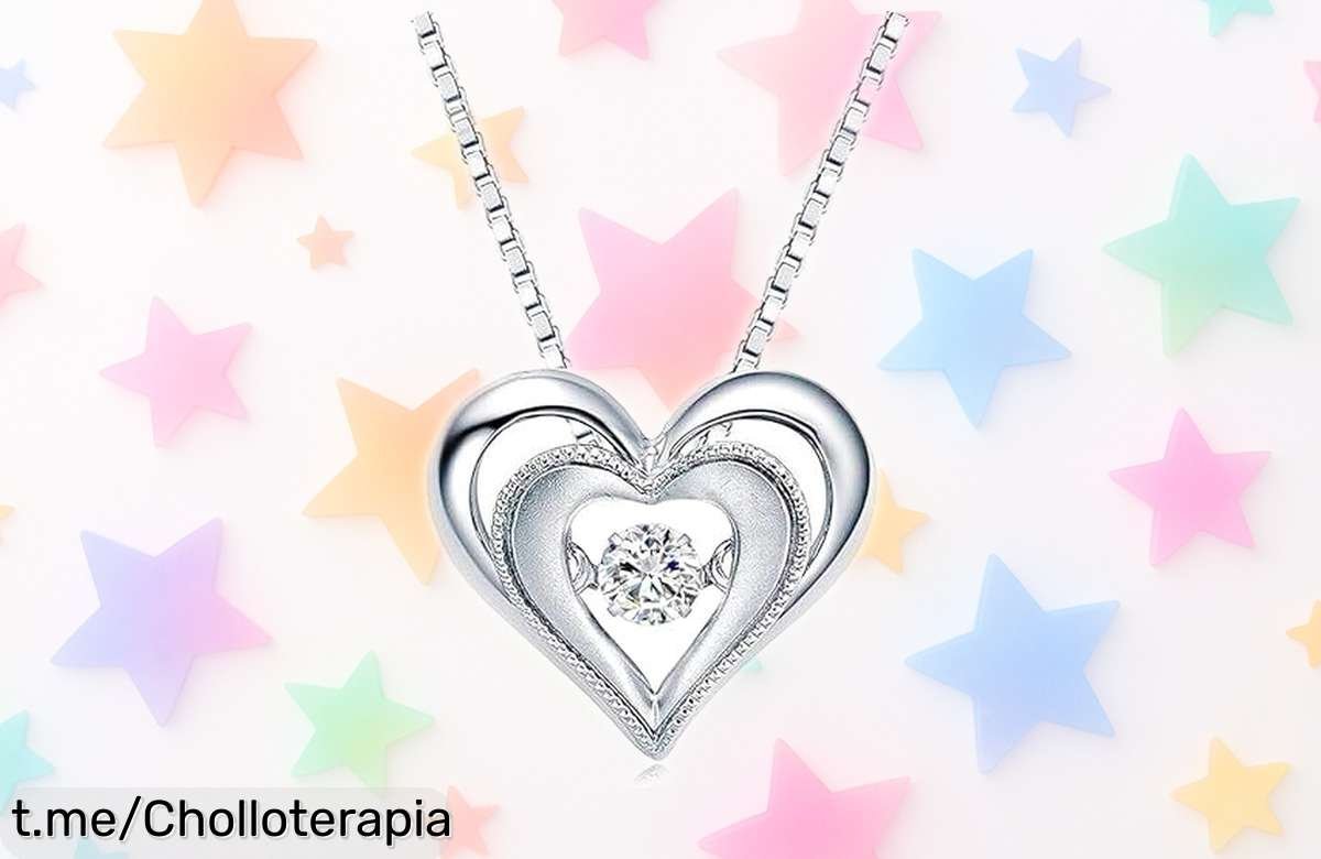 Collar en forma de corazón con piedra de nacimiento MINCHEDA a precio loco, un super chollo para regalar amor y emoción, ¡da el salto antes que se agote!