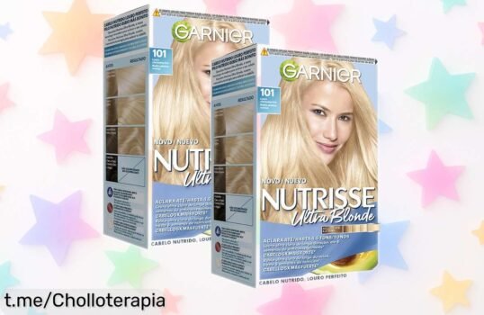 Coloración ultra rubia Garnier Nutrisse Ultra Blonde a precio rebajado, logra un brillo espectacular y cuida tu melena ¡no dejes pasar este super chollo que se agota rápido!