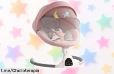 Columpio eléctrico para bebé EU Children Store con Bluetooth y control remoto, ¡precio rebajado en un super chollo! Momentos únicos que no querrás dejar escapar.